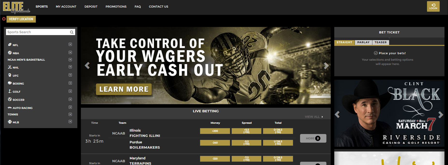 Elite Sportsbook Online Betting Review Get a 100 Bonus Up to 500