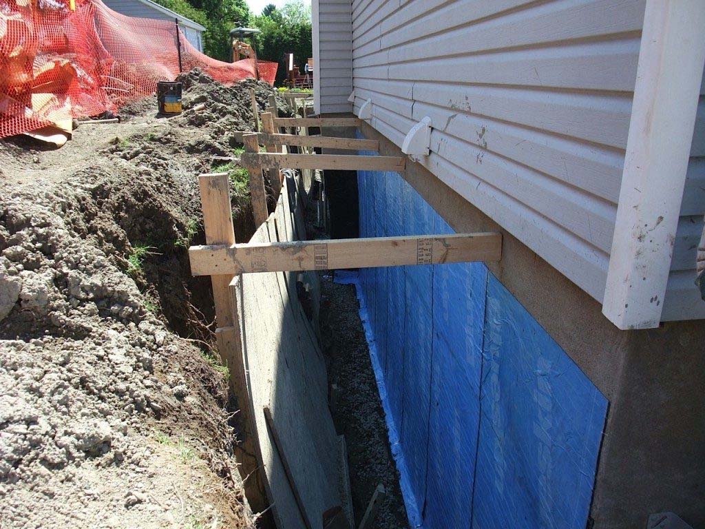 basement waterproofing exterior Modern Design