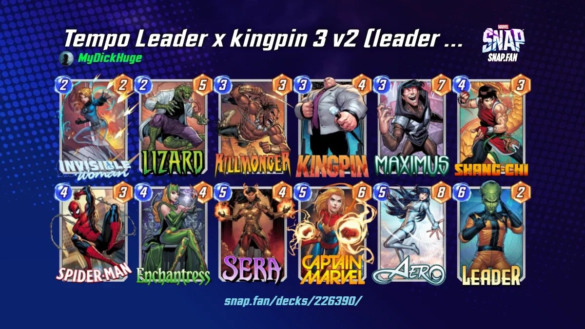 Tempo Leader x kingpin 3 v2 (leader 2.0) by MyDickHuge Marvel Snap