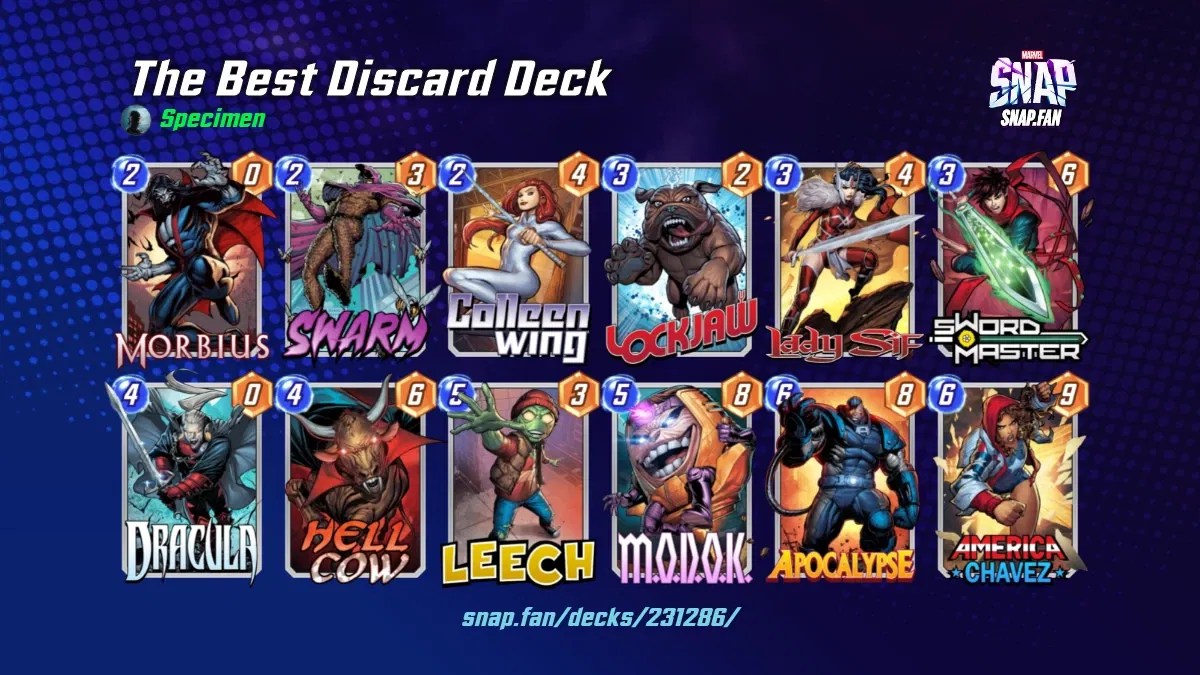 The Best Discard Deck by Specimen Marvel Snap Decks snap.fan