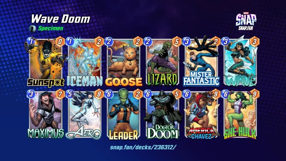 Wave Doom by Specimen Marvel Snap Decks snap.fan