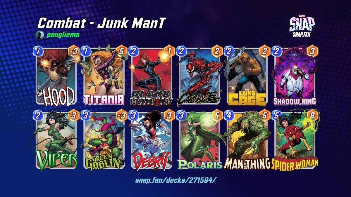 Combat Junk ManT by pangliema Marvel Snap Decks snap.fan