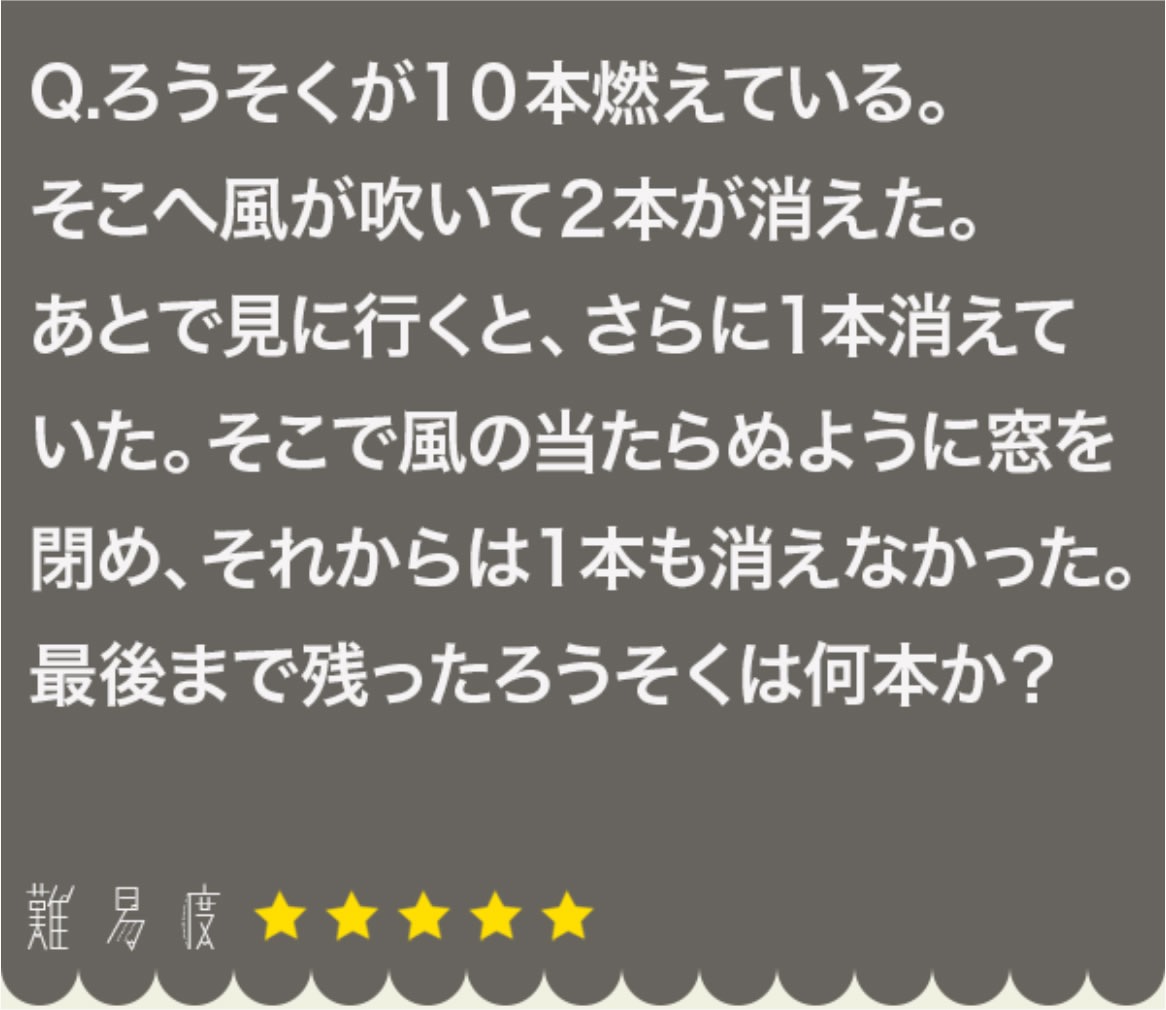 大人なぞなぞQ30の答え・攻略