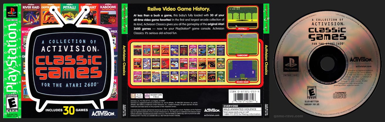 Activision Classics PlayStation Collector's Site