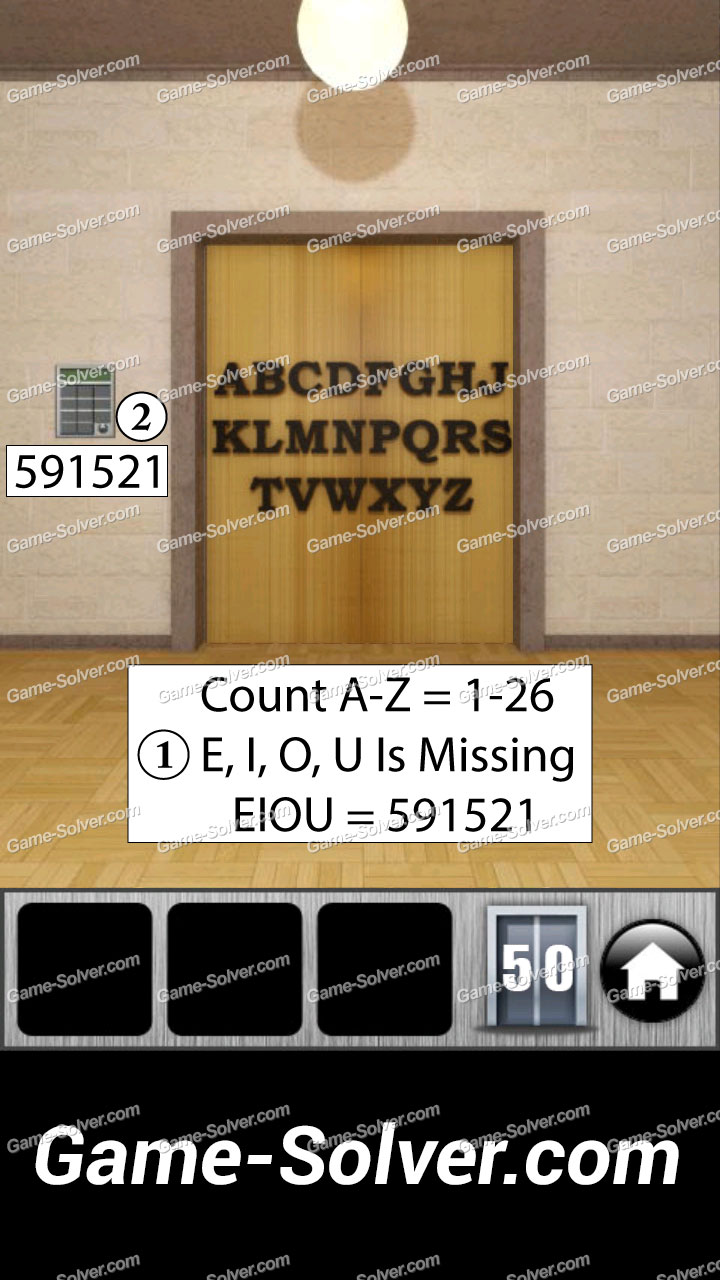 100 Doors Runaway Level 50 Game Solver