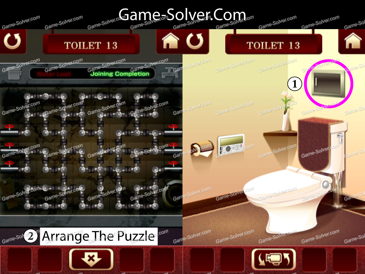 100 Toilets Level 13 Game Solver
