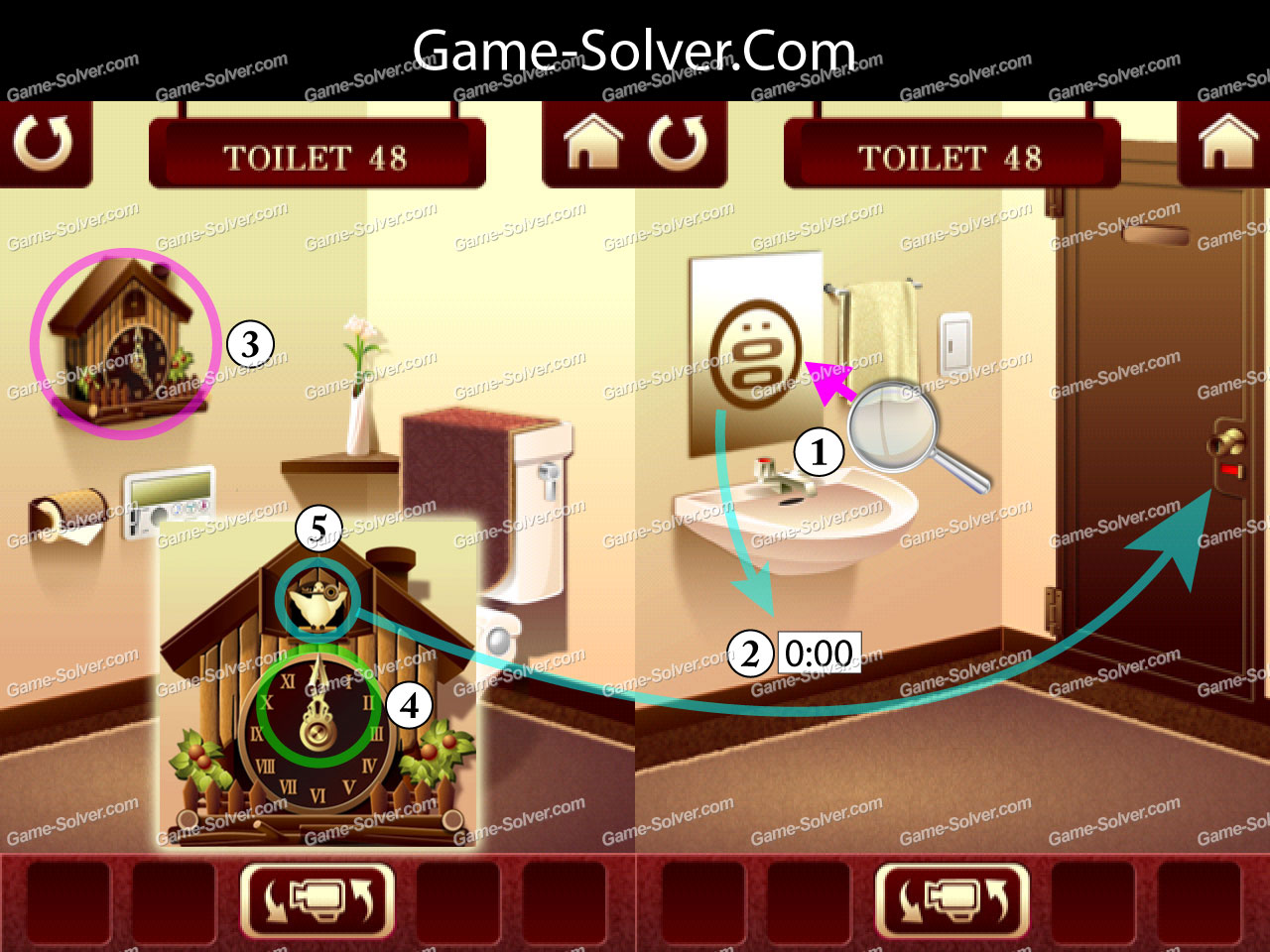 100 Toilets Level 48 • Game Solver