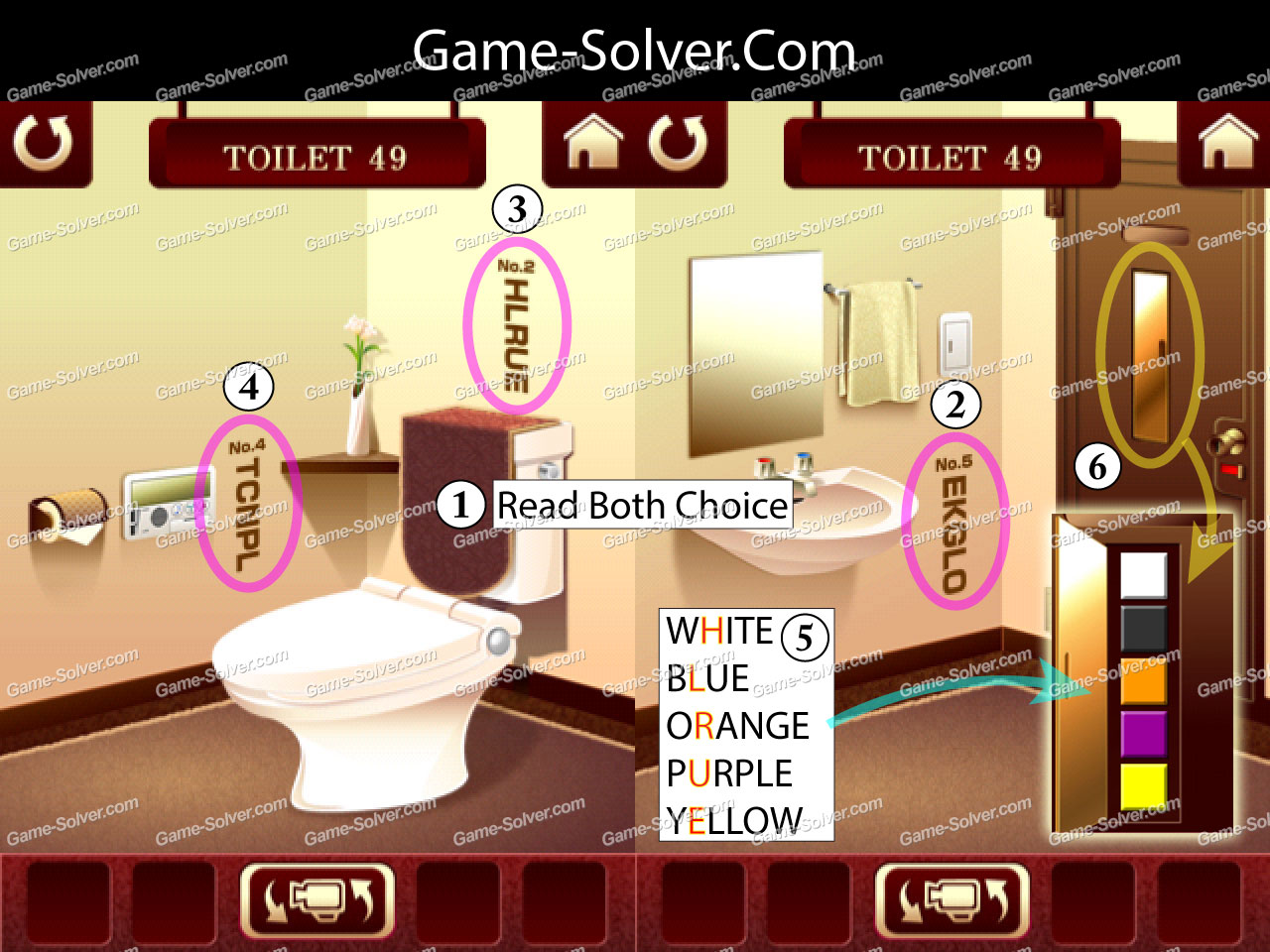 100 Toilets Level 49 • Game Solver