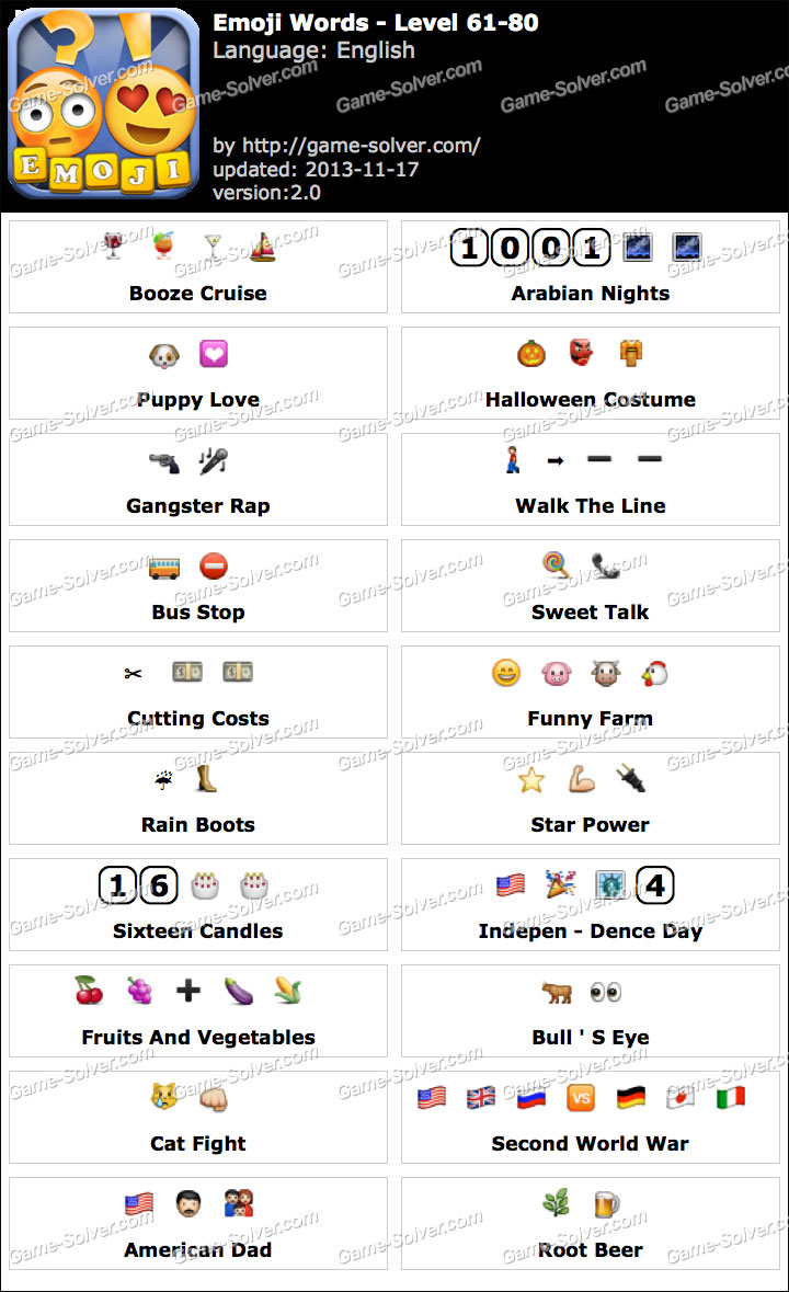 Emoji Words Level 6180 Game Solver
