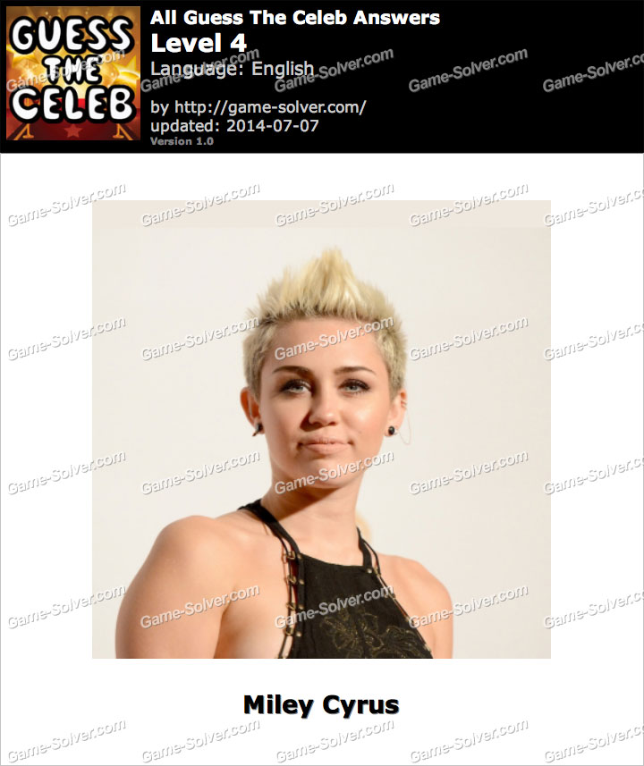 All Guess The Celeb Level 4 • Game Solver