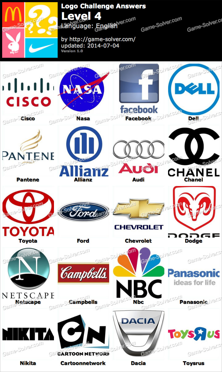Logo Challenge Level 4 Game Solver