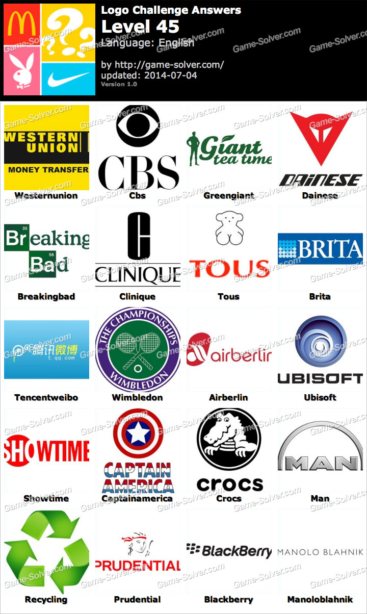 Logo Challenge Level 45 Game Solver