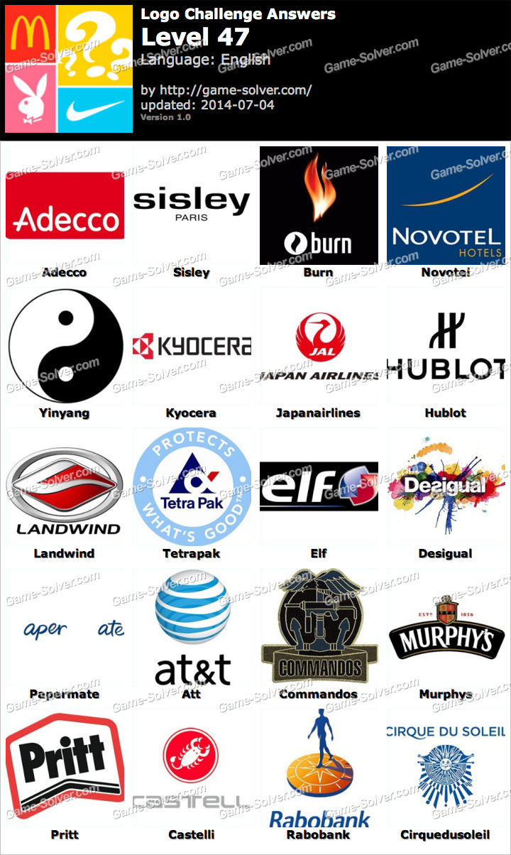 Logo Challenge Level 47 Game Solver