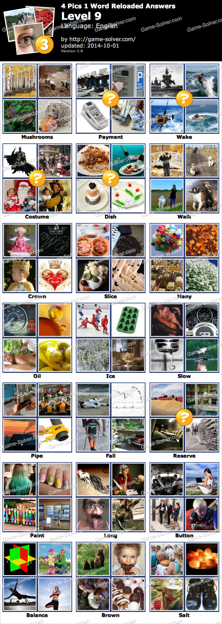 4 Pics 1 Word Reloaded Level 9 Game Solver