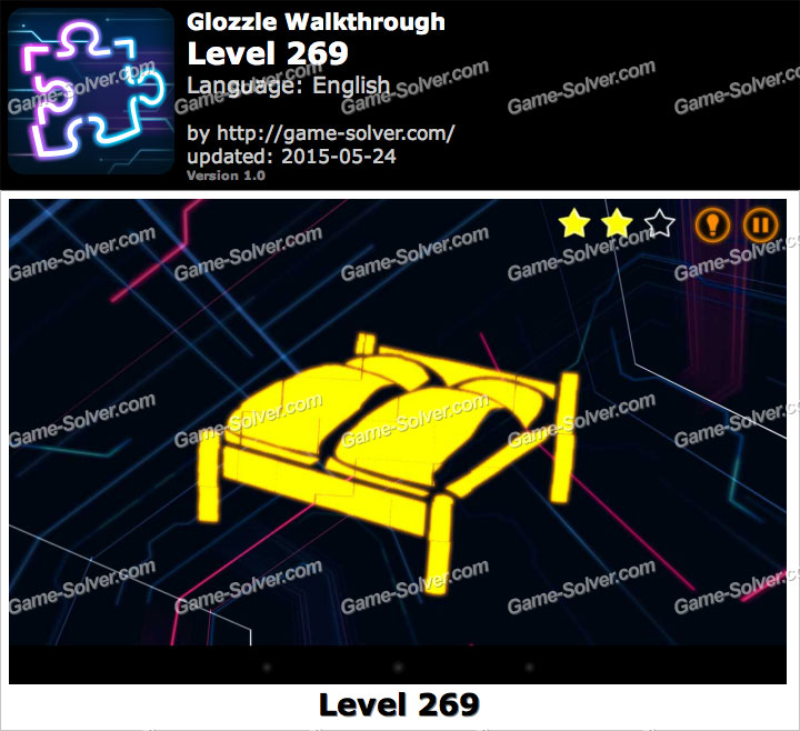Glozzle Level 269 Game Solver
