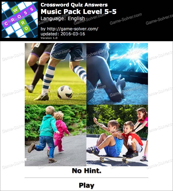 Crossword Quiz Crossword Puzzle Music Pack Level 55 Game Solver