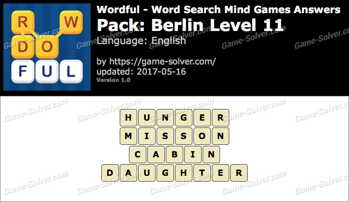 Wordful Berlin Level 11 Answers