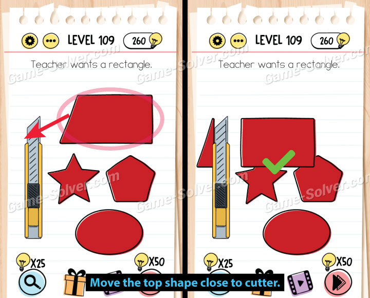 Brain Test Level 109 Answers • Game Solver