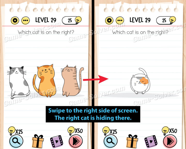 Brain Test Level 29 Answers • Game Solver