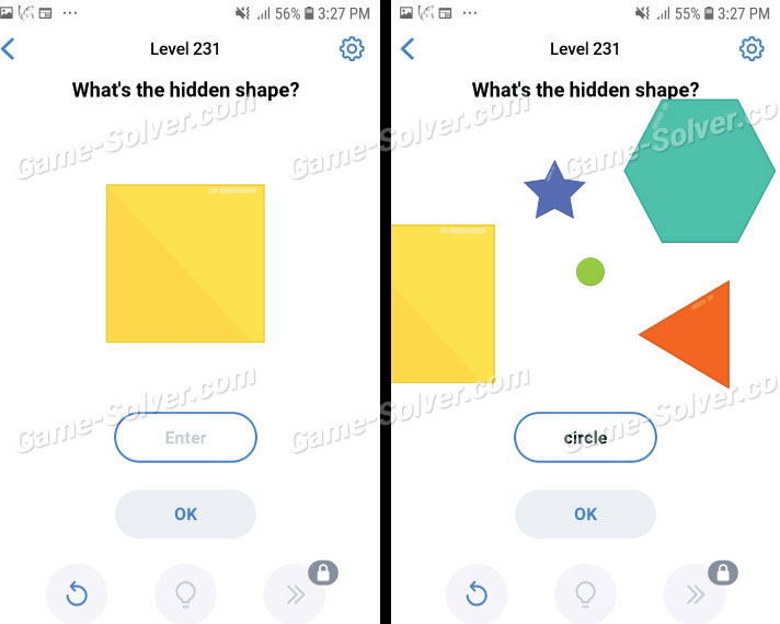 Easy Game Level 231 What's the hidden shape? • Game Solver