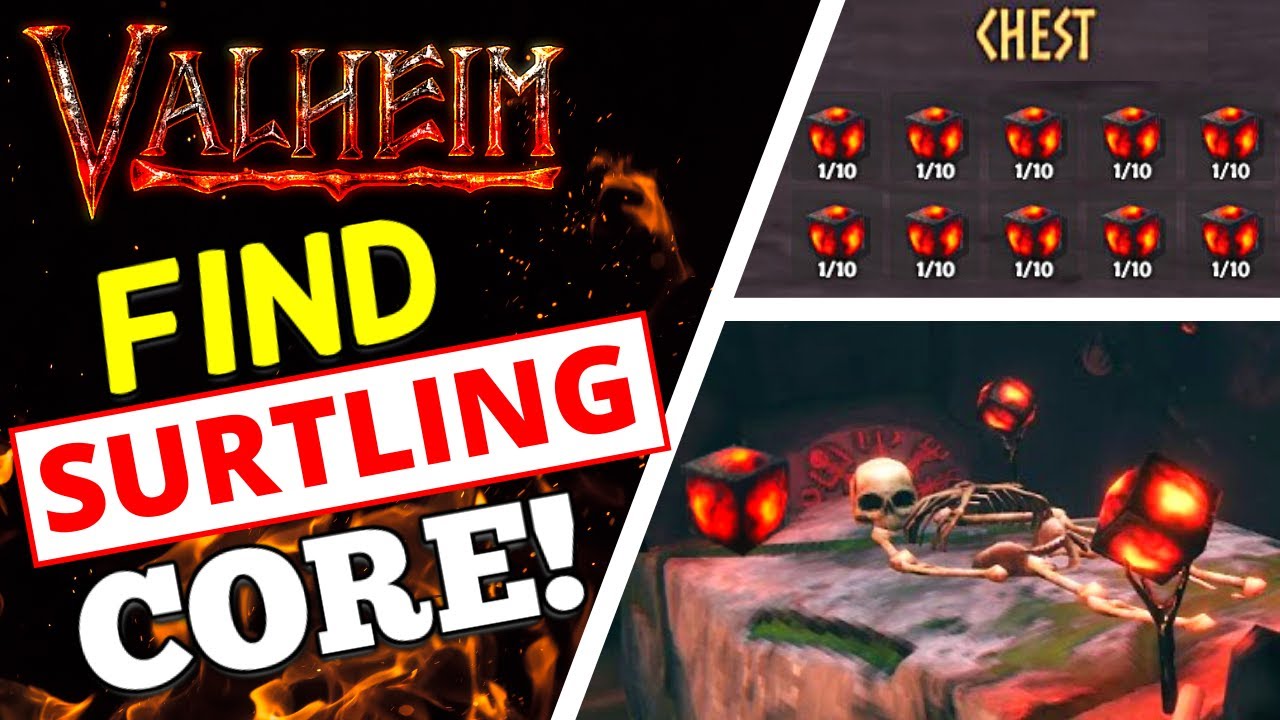 Valheim How To Find Surtling Core FAST! Game videos