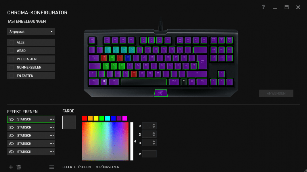 Razer BlackWidow Chroma V2 Tournament Edition Test/Review game2gether