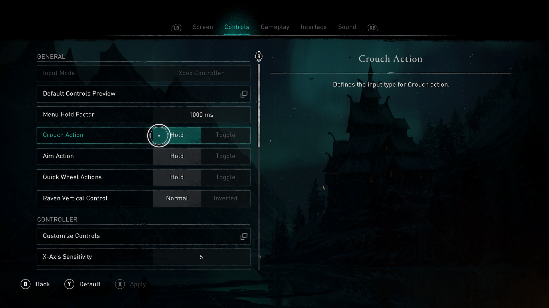 Assassin’s Creed Valhalla Motor Accessibility GameAccess