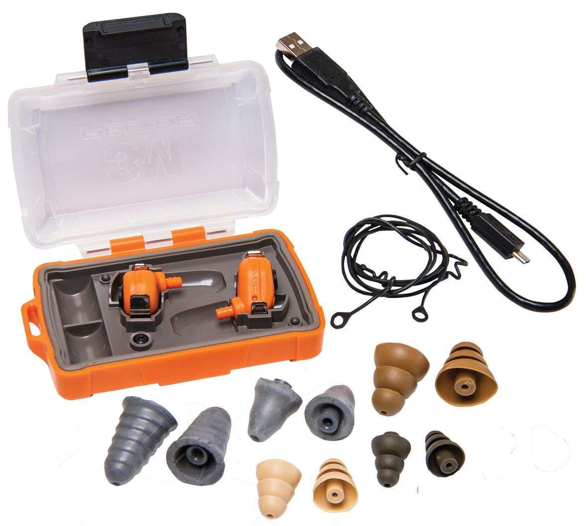 Peltor EEP-100 electronic ear plug kit orange - Game & Gun Premium