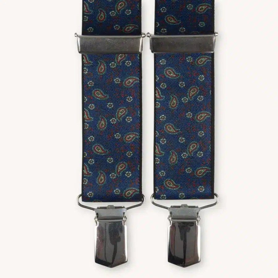 Portia Solid Suspenders Paisley Blue Game & Gun Premium jagttøj & jagtudstyr