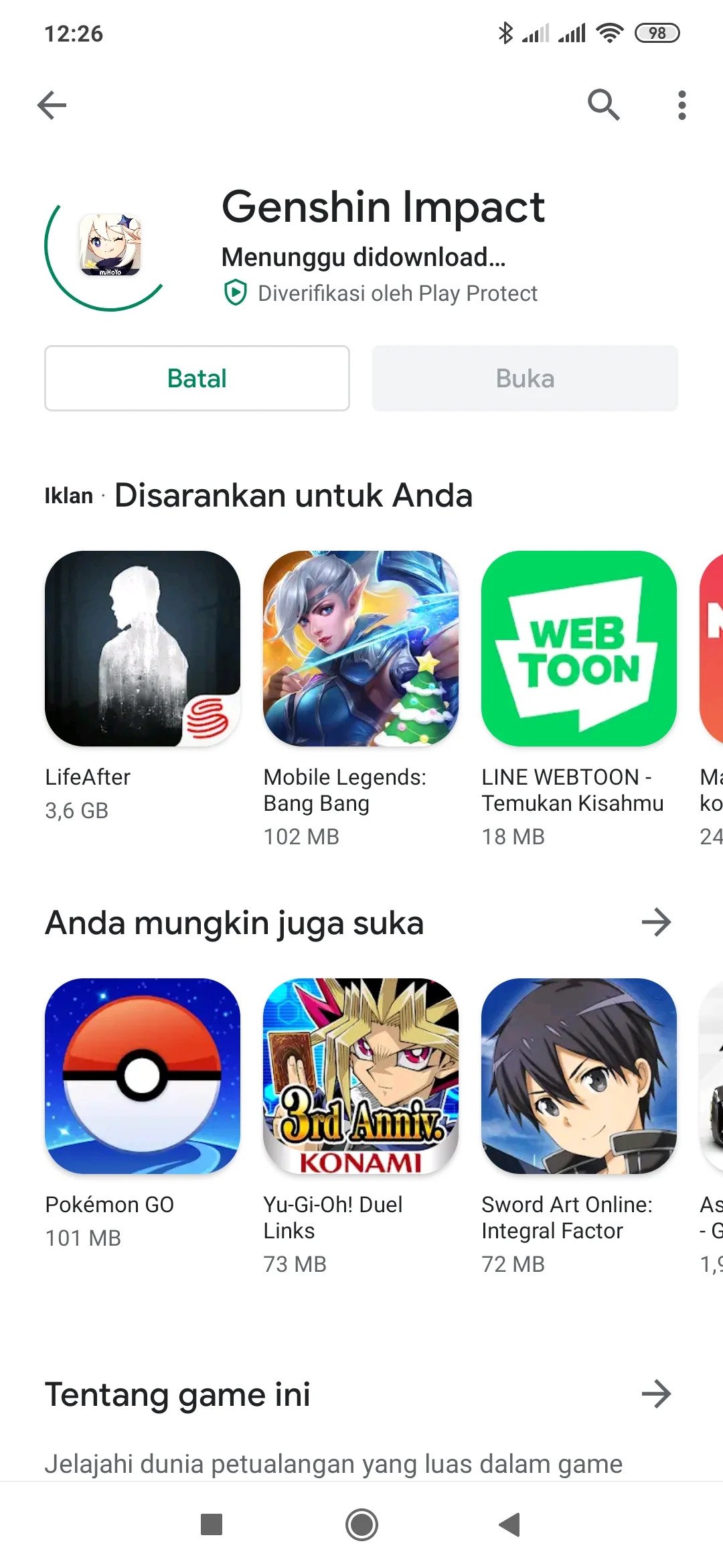 Cara Download dan Main Genshin Impact di HP