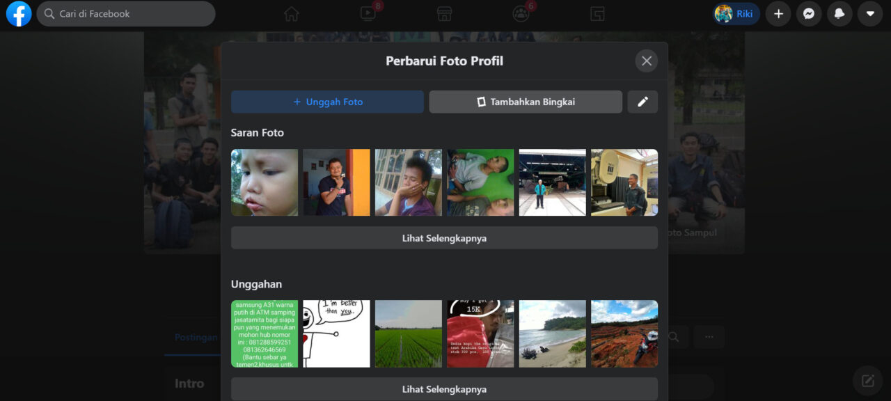 Cara Pasang Bingkai ML atau FF di Facebook