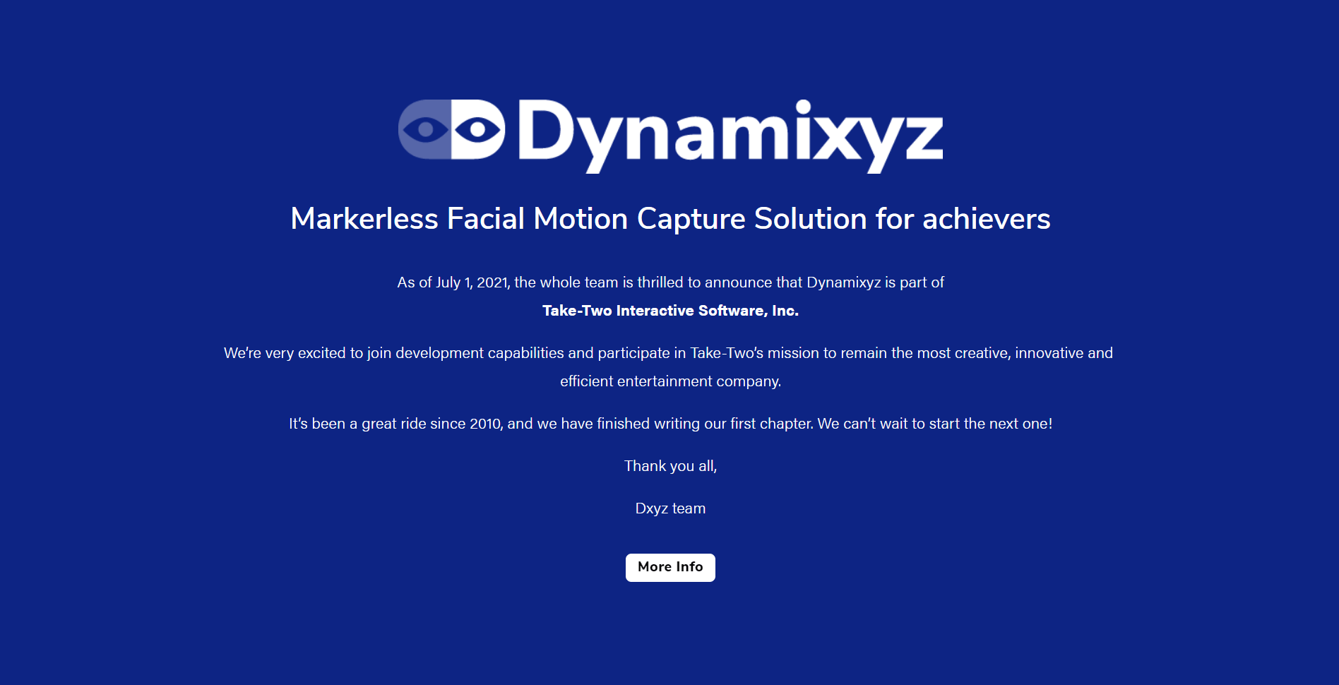 TakeTwo Interactive Resmi Akuisisi Dynamixyz (Studio Facial Animation)