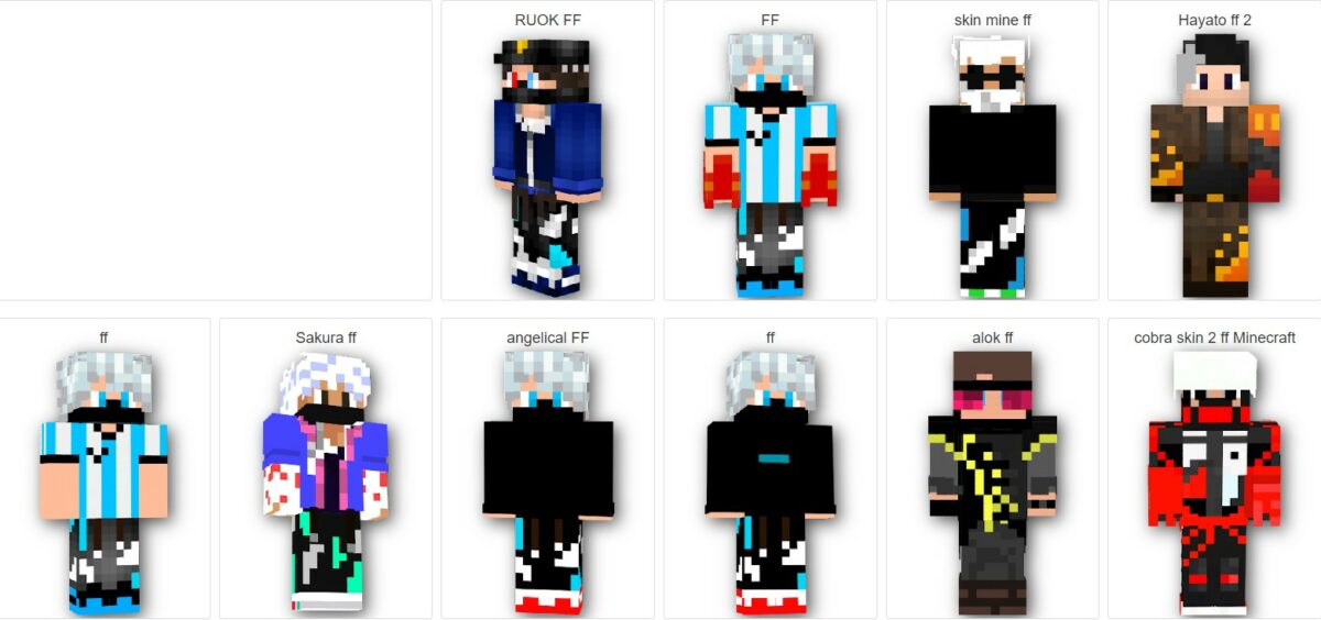 Download Skin Minecraft FF (Free Fire) Mudah & Lengkap 2022 Gamedaim