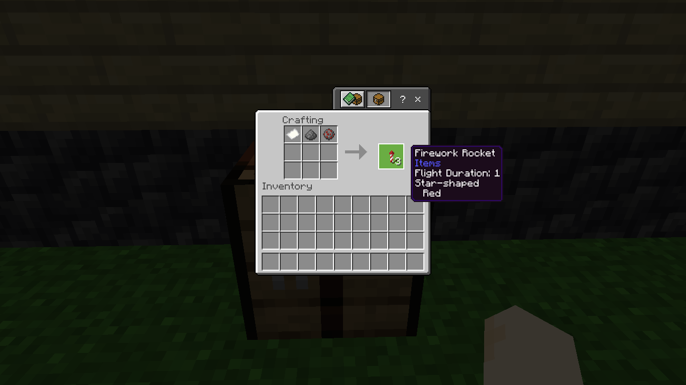 Cara Membuat Red StarShaped Firework Rocket di Minecraft Gamedaim