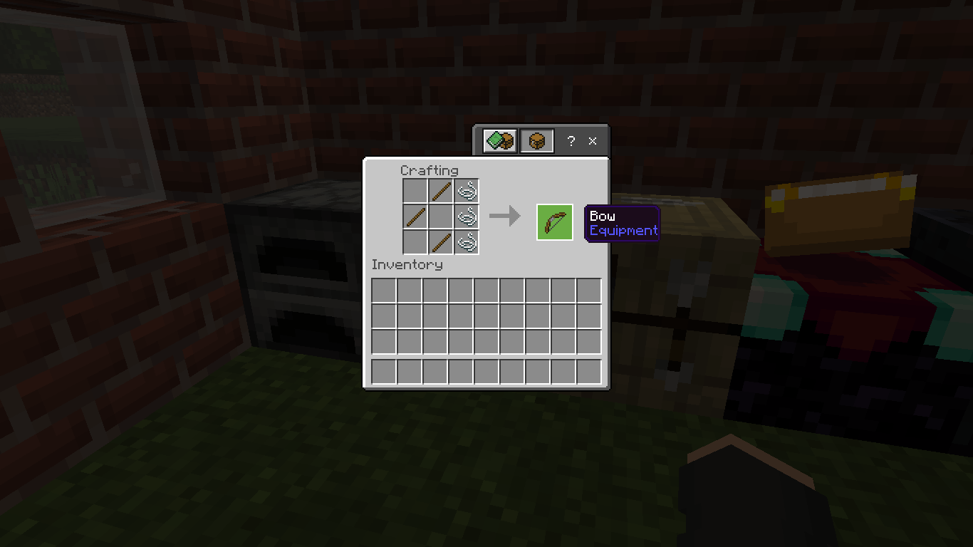 Cara Membuat Bow di Minecraft Gamedaim