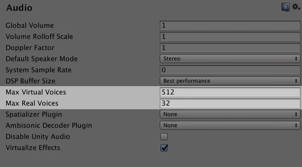 10 Unity Audio Optimisation Tips