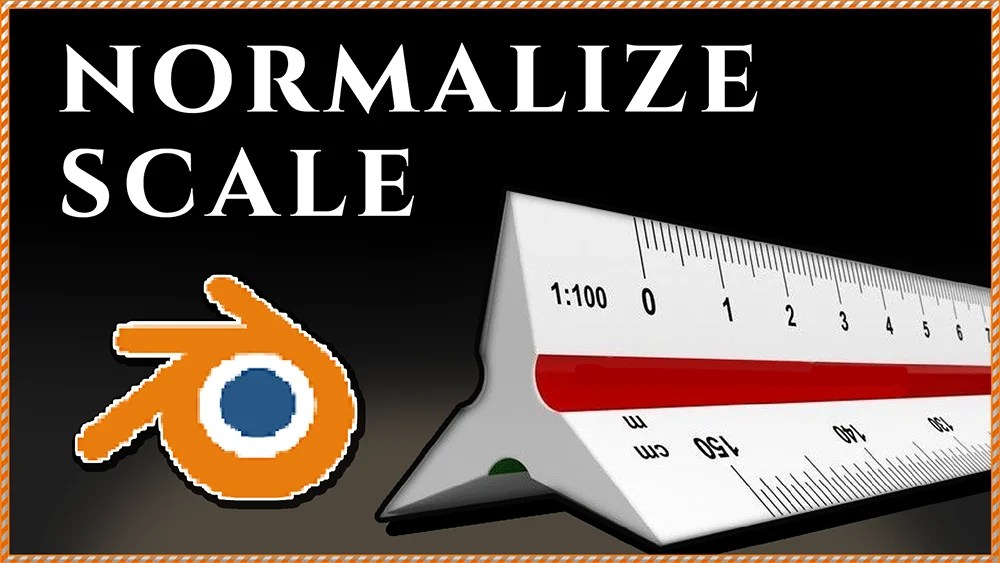 { How to NORMALIZE the SCALE of an object in Blender }