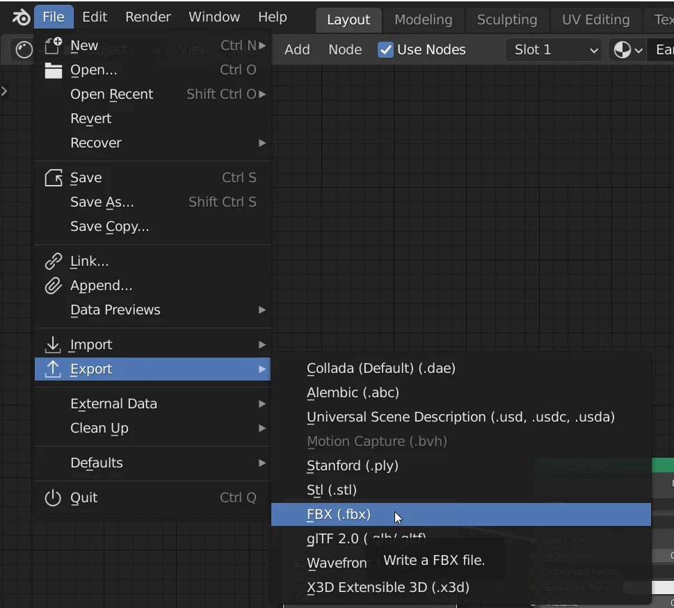 { How to export model with TEXTURES INSIDE FBX in Blender }