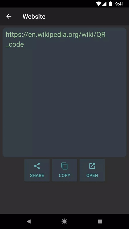 Scan QR codes to access websites in QR Code Reader MOD APK