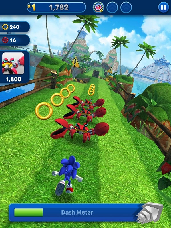 Download Sonic Dash MOD APK 6.1.0 (Menu, Unlimited money/Stupid enemy
