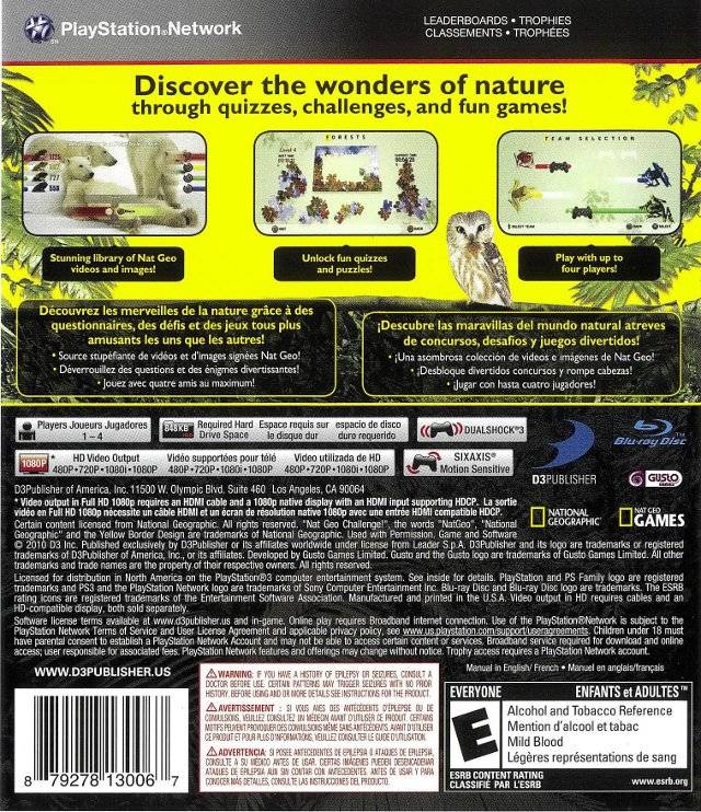 Nat Geo Quiz! Wild Life Box Shot for PC GameFAQs