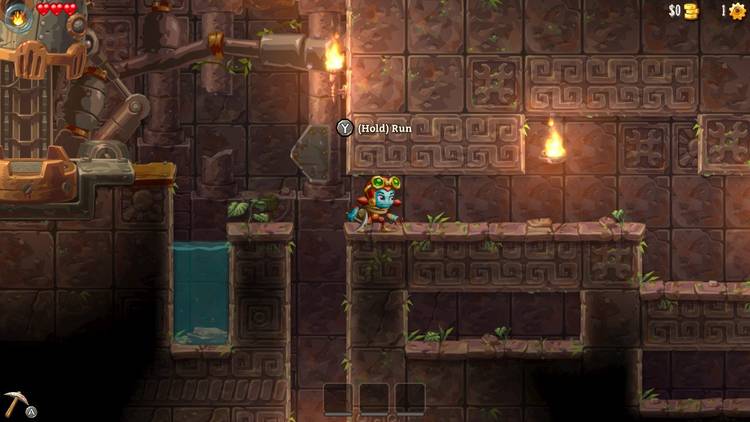 Tutorial (Pre-Ojective) - Steamworld Dig 2 Walkthrough & Guide - Gamefaqs