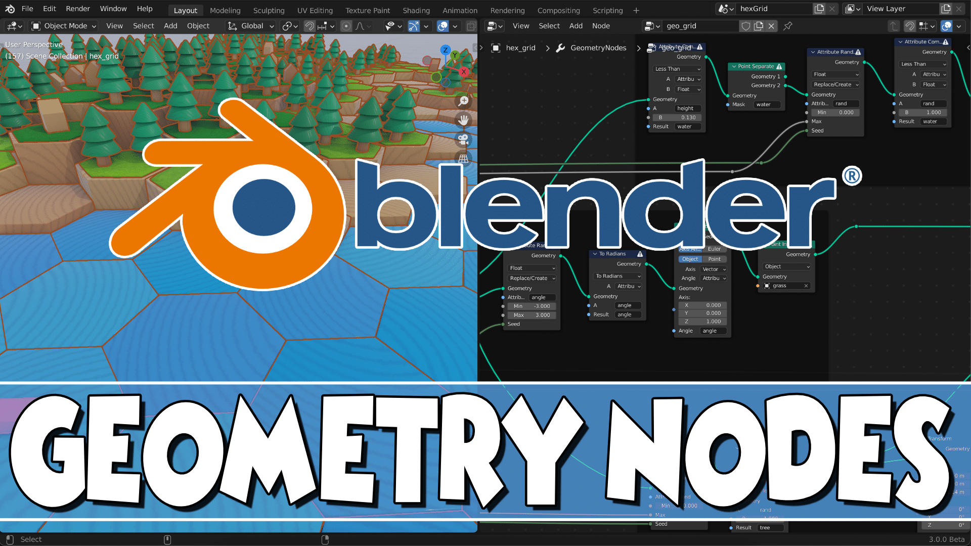 Blender 3 Geometry Node Beginner Tutorial