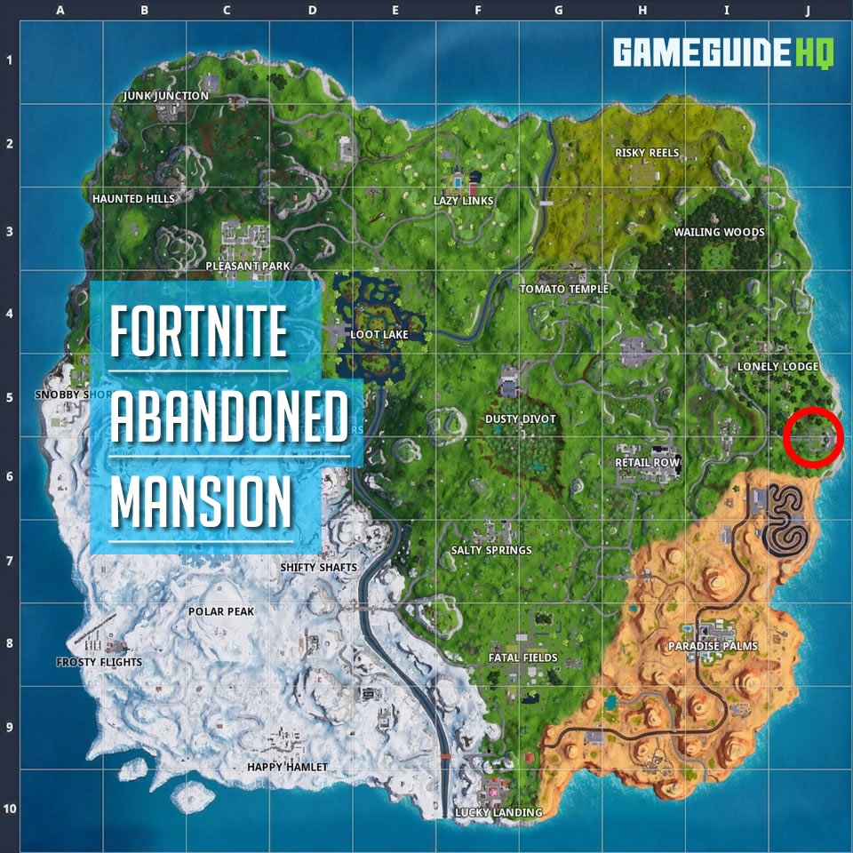 Fortnite Abandoned Mansion Location Compete in a Dance off at an