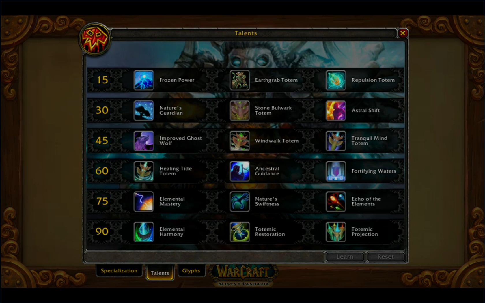 Dragonflight elemental shaman talents