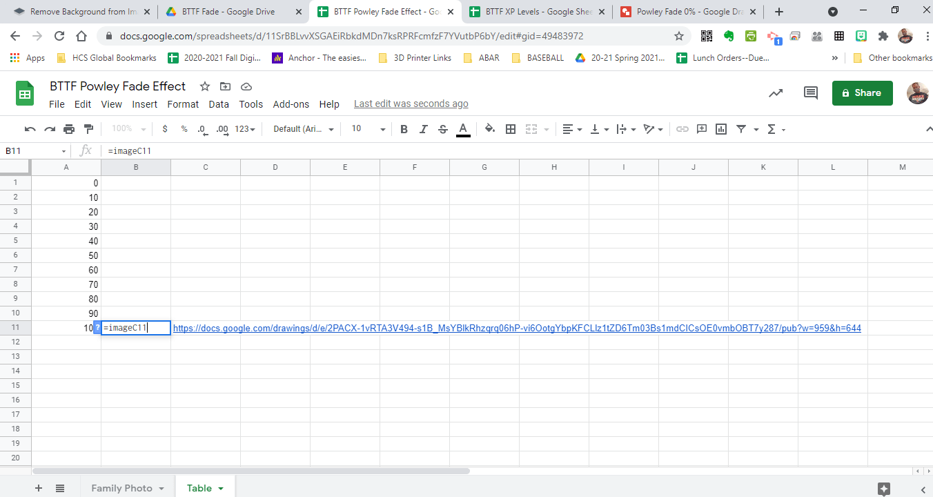 How to Make a Back to the Future Fade Effect with Google Sheets Classroom Powerups
