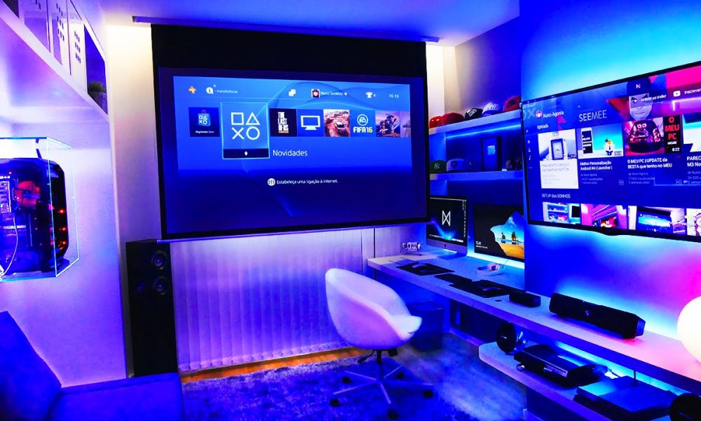 Bedroom Gaming Setup Ps4 Novocom Top