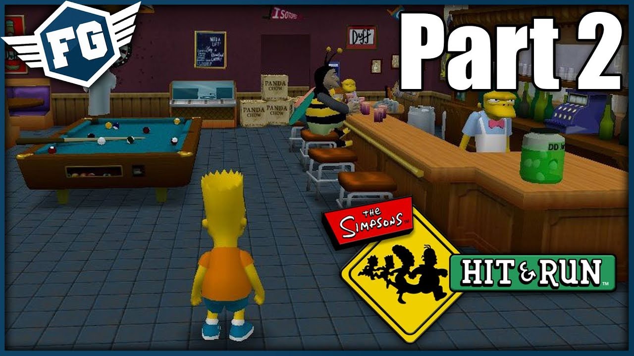 BART A NÁSILNÁ HRA The Simpsons Hit & Run 2 FlyGunCZ Gameo.cz