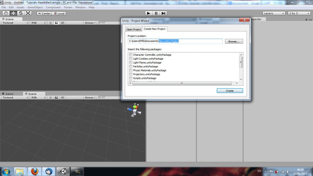 01Unityjavascripthealthbartutorialnewproject