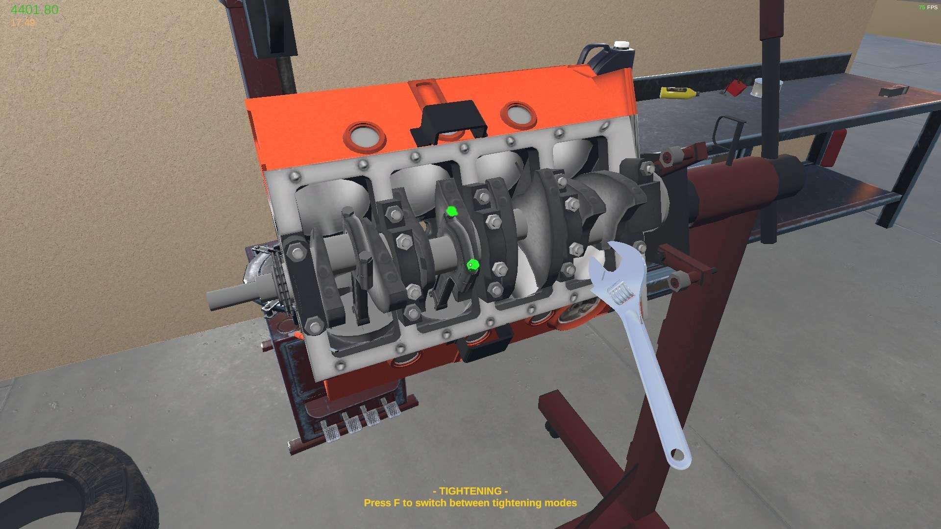 My Garage - V8 Engine Build Guide (Orange/Red Engine)